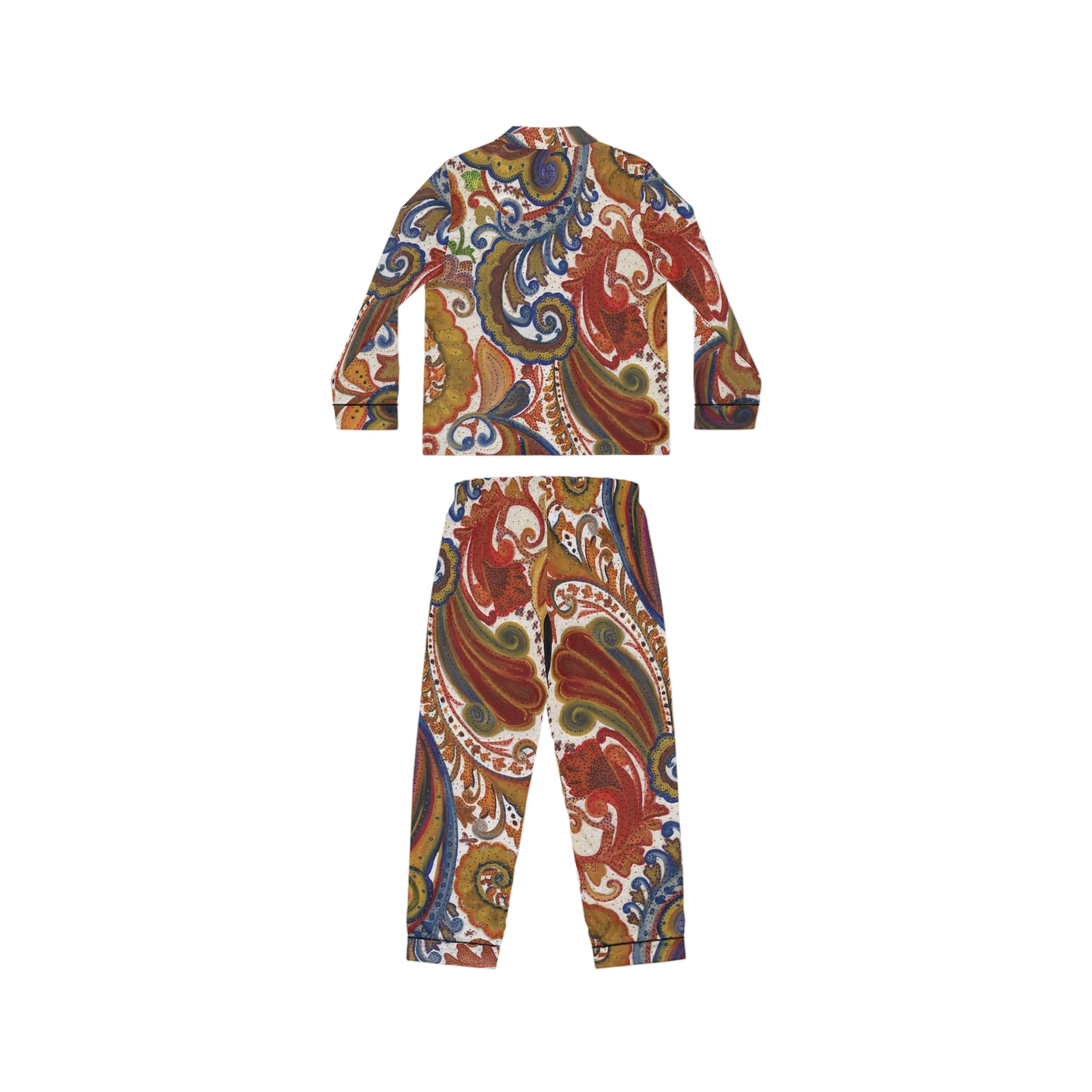 Women’s Satin Pajamas | LaFille Gallery ‘Bali’ Print by Tiffany Marie