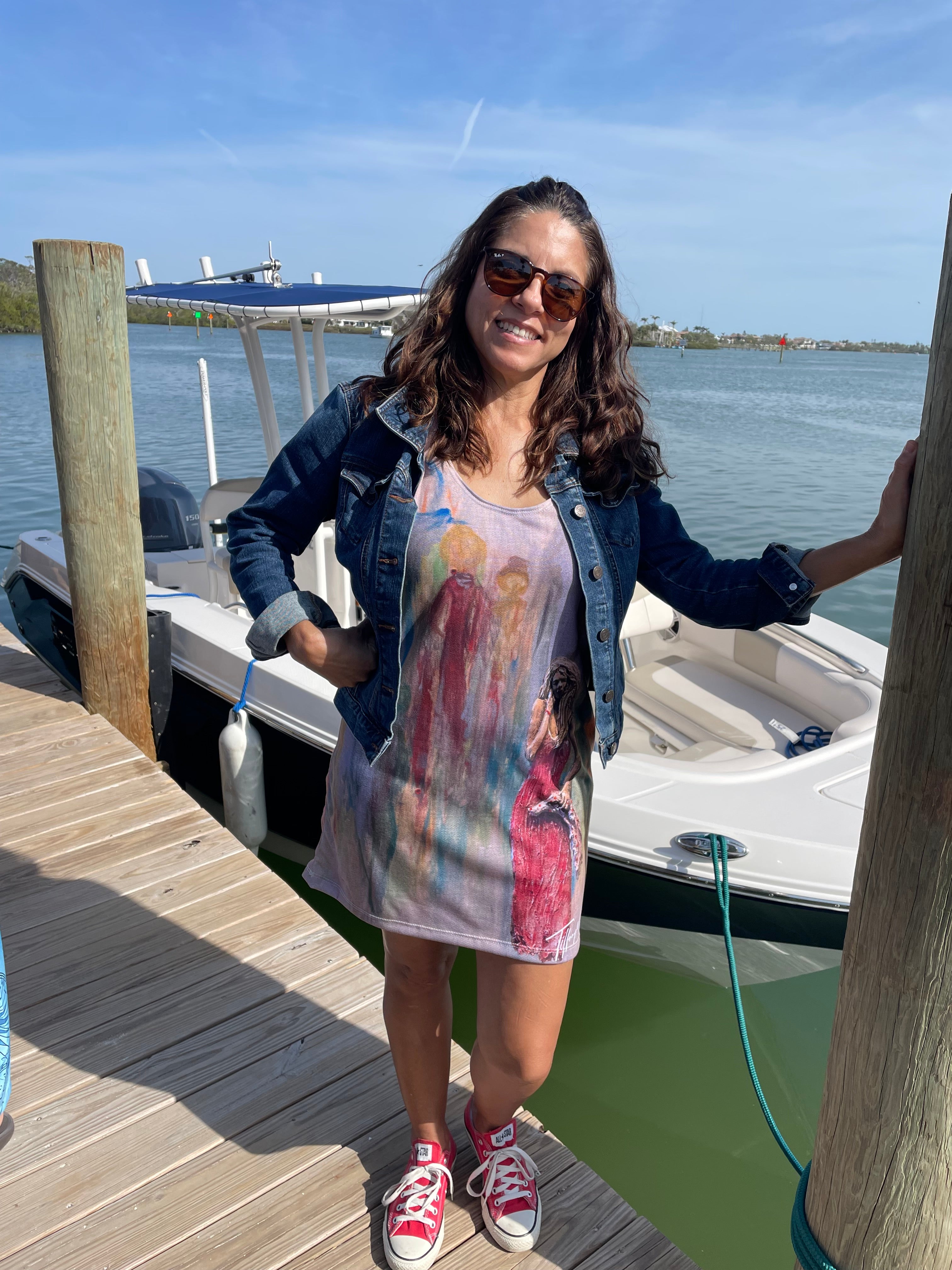 Racerback Dress 'what's next' Art Print by Tiffany Marie Luke