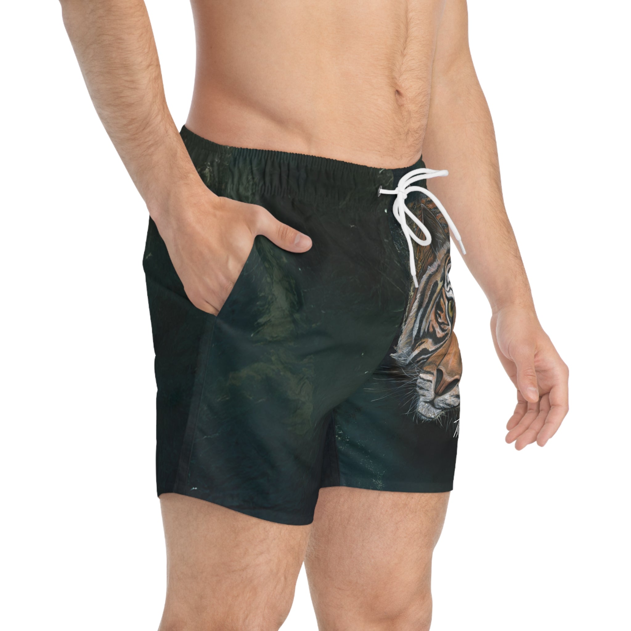 Swim Trunks - LaFille Gallery: “La Tigre” by Tiffany Marie Luke