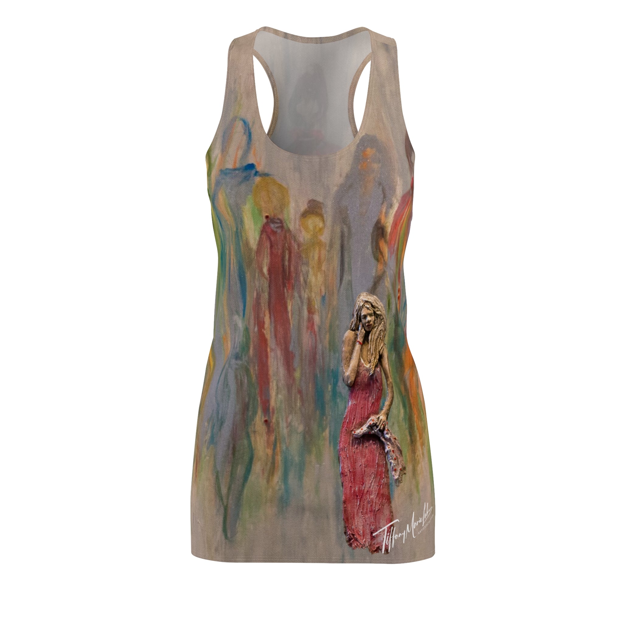 Racerback Dress 'what's next' Art Print by Tiffany Marie Luke