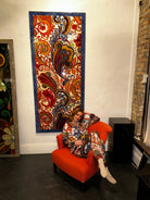 Women’s Satin Pajamas | LaFille Gallery ‘Bali’ Print by Tiffany Marie